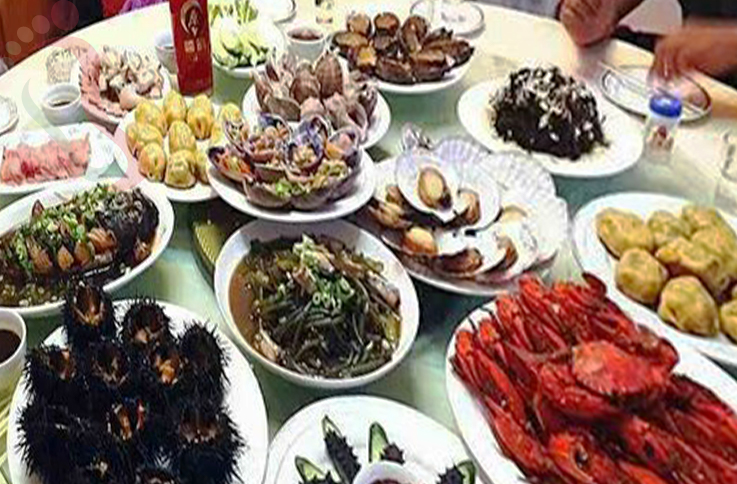 辽宁大连长海县大长山岛鸿来临海渔家 - 餐饮介绍