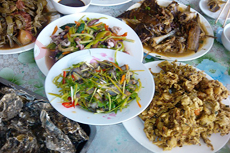 辽宁大连市长海县格仙岛海风阁渔家 - 餐饮介绍