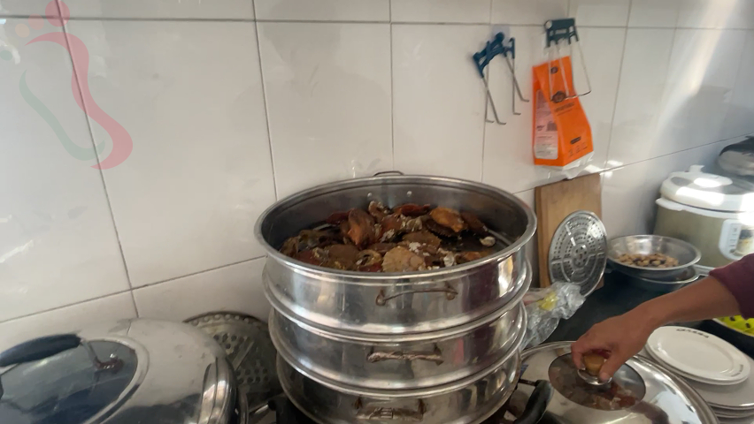 山东烟台蓬莱大黑山岛喜聚渔家乐民宿海岛渔家院 - 餐饮介绍